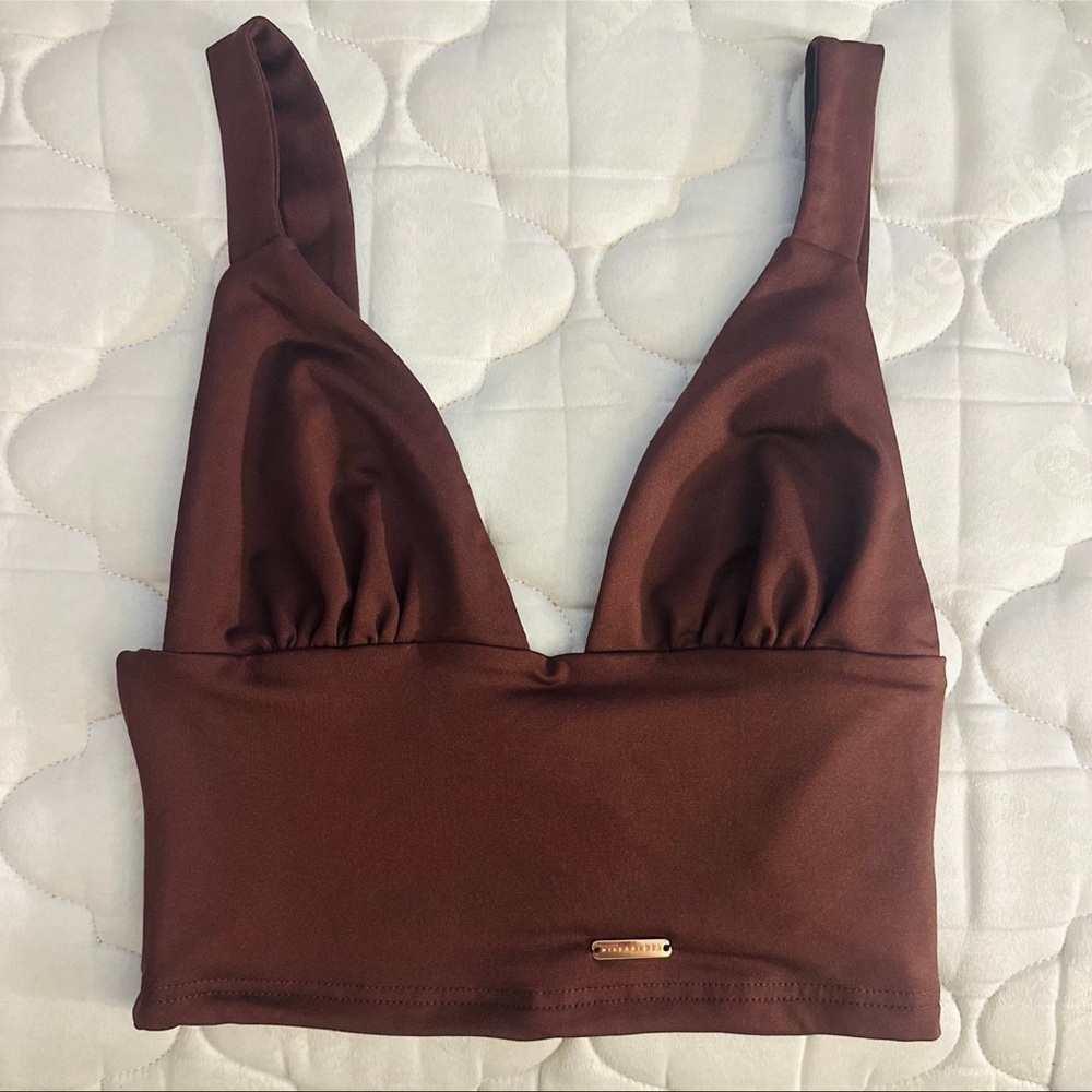 MISSGUIDED brown tank top